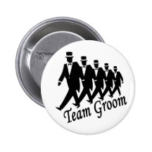 Team Groom Groomsmen Buttons