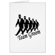 Team Groom Groomsmen Cards