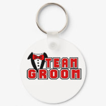 Team Groom keychains
