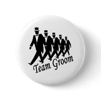 Team Groom Men Button