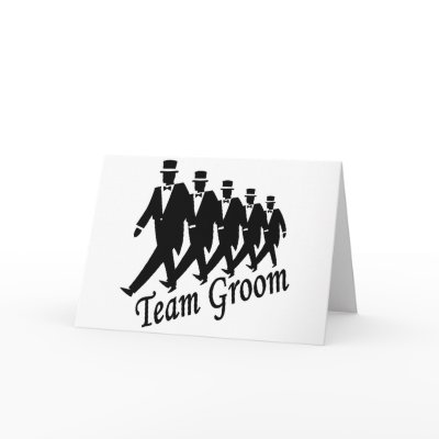 Team Groom (Men) Cards by BacheloretteGirl