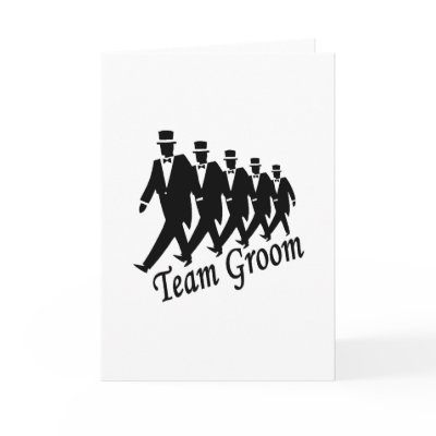 Team Groom (Men) Card by BacheloretteGirl