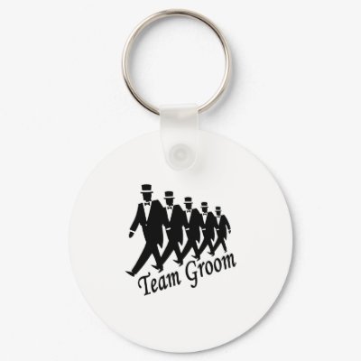 Team Groom (Men) Key Chains by BacheloretteGirl