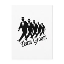 Team Groom (Men) Postcards