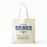 "TEAM GROOM" Personalized Wedding Party Tote Bag
