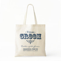 "TEAM GROOM" Personalized Wedding Party Tote Bag