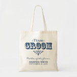"TEAM GROOM" Personalized Wedding Party Tote Bag
