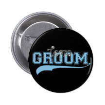 Team Groom Pinback Button
