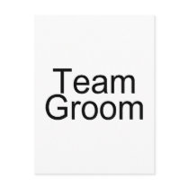 Team Groom Postcards