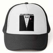 Team Groom (tuxedo) Trucker Hats