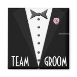 Team Groom (tuxedo) Fridge Magnet