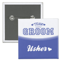 Team Groom Usher Button