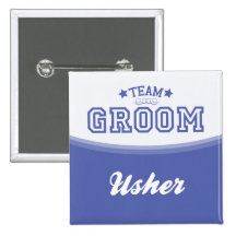 Team Groom-Usher (Stars) Button