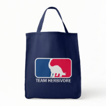Team Herbivore Vegetarian Vegan Tote Bags