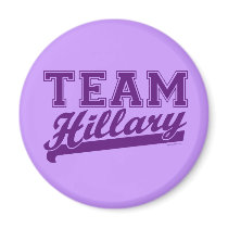 Team Hillary Purple Magnet