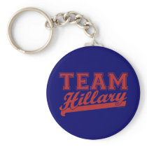 Team Hillary Red Keychain