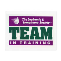 Team in Training post card postcards