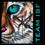Team ISF Tiger Clock wall clocks