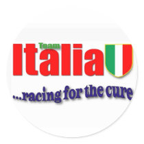 Team Italia Races for the Cure stickers