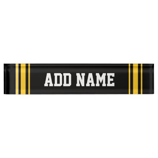 Team Jersey with Custom Name and Number Name Plate Zazzle
