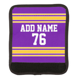 Team Jersey with Custom Name and Number Luggage Handle Wrap