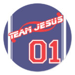 Team Jesus Sticker stickers