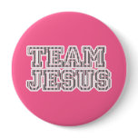 Team Jesus Striped Graphic buttons