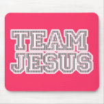 Team Jesus Striped Graphic mousepads