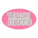 Team Jesus Striped Graphic stickers