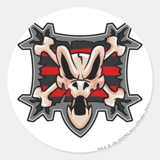 Team Krawk Island Logo Round Stickers