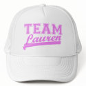Team Lauren pnk Hat