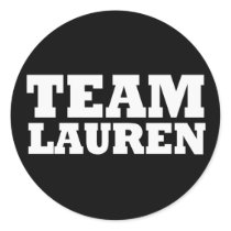 Team Lauren Sticker by teamtshirts Team Lauren Sticker