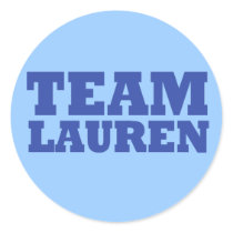 Team Lauren Sticker by teamtshirts Team Lauren Sticker