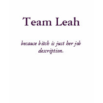 Team Leah t-shirts