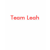 Team Leah t-shirts