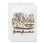 Team Madness (Wonderland Mad Tea Party Humor) Custom Invites