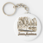 Team Madness (Wonderland Mad Tea Party Humor) Keychain
