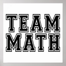 Team Math Print