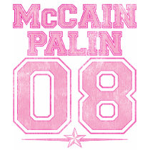 Team McCAIN PALIN 08 Vintage Retro Distressed Tee t-shirts
