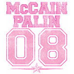 Team McCAIN PALIN 08 Vintage Retro Distressed Tee t-shirts