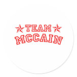 TEAM MCCAIN ROUND STICKER