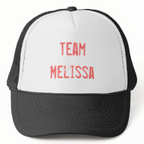 Team Melissa hats by ButterandSwiss Team Melissa hats