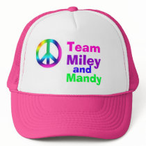 Team miley and mandy hats