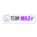 Team Miley Bumper Sticker bumper stickers