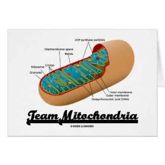 Team Mitochondria (Mitochondrion Humor) card