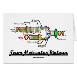 Team Molecular Biology (DNA Replication) zazzle_card
