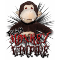 Team Monkey Vampire t-shirts by bellasdiary Team Monkey Vampire t-shirts