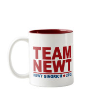 Team Newt Gingrich 2012 mugs