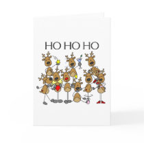 Team of Reindeer Greeting Card
