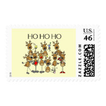 Team of Reindeer Tshirts and Gifts Stamps